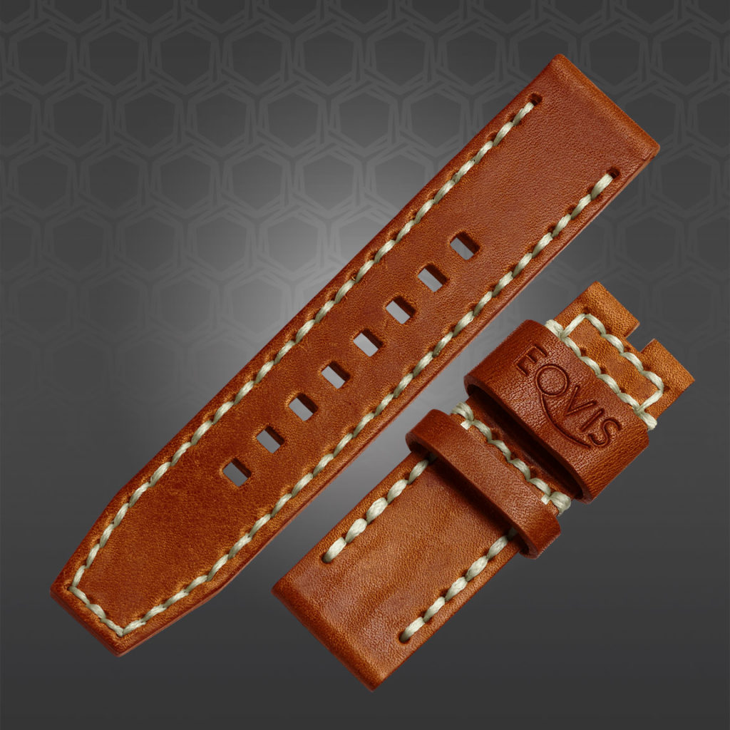 Leather Watch Strap «Cognac» EQVIS